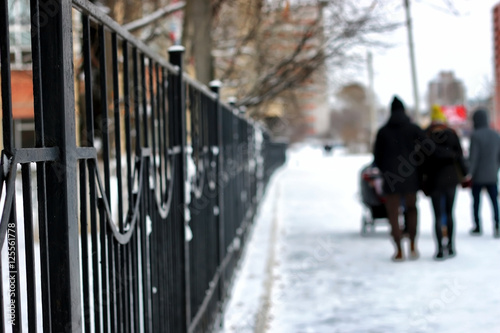 group street walk winter