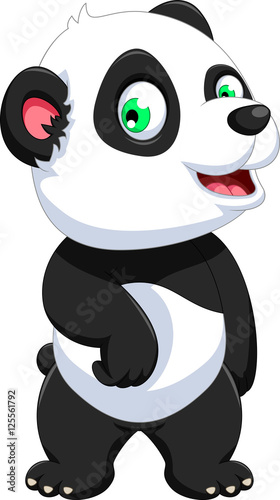 funny panda cartoon for you design
