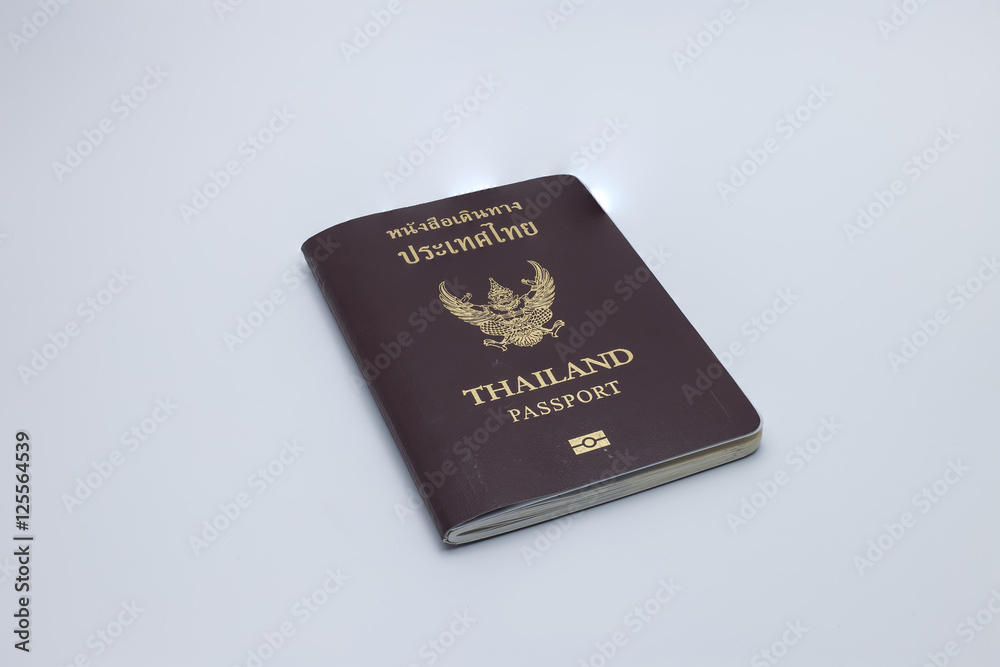 Thailand passport isolated