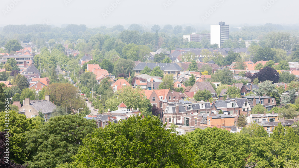 LEEUWARDEN, NETHERLANDS - MAY 28, 2016: View of a part of Leeuwa