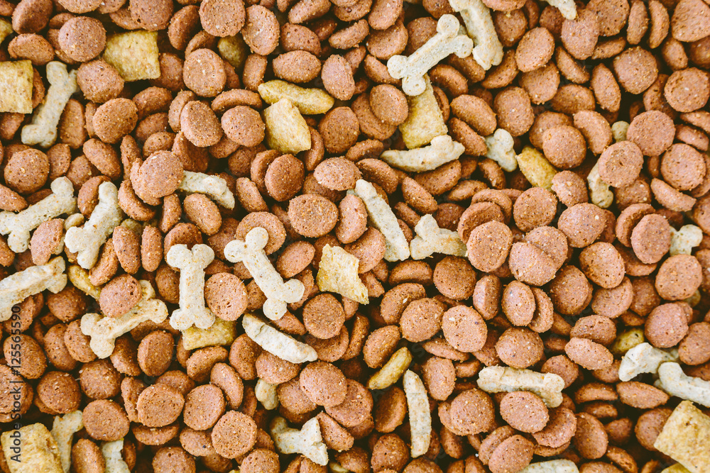 Dog food background Dog food background