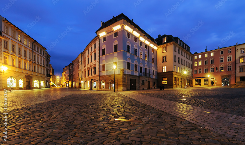 Buildings on the main squere of Olomouc, Czech Republic. Europe.