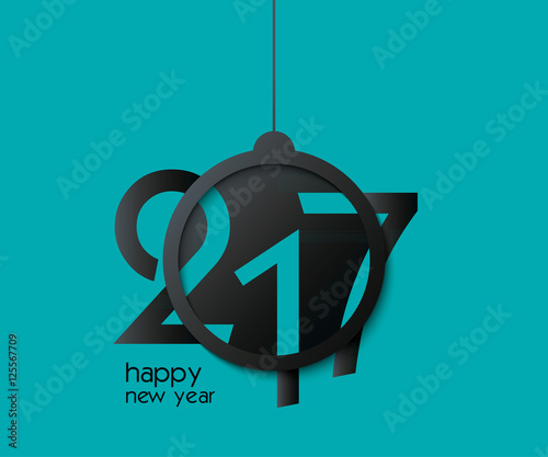 2017 creative design background for new year card