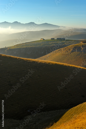 Plateau of Lessinia  Veneto  Verona  Italy and Italian Alps  Monte Baldo 