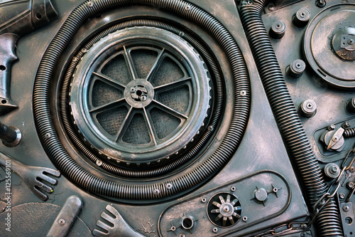 Stylized of a steampunk mechanical