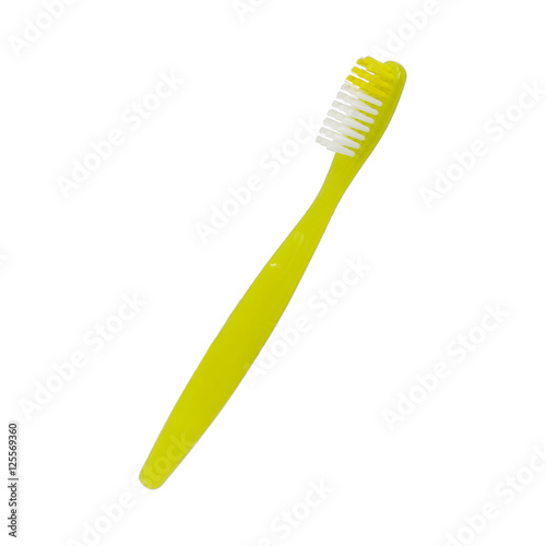 Manual toothbrush isolated on white background