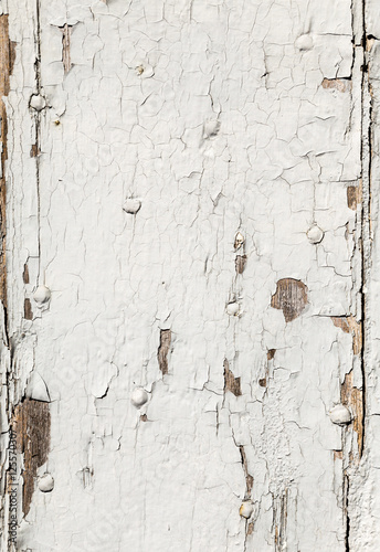 Εκτύπωση καμβά peeling color at an old wooden door