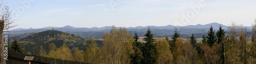 Fototapeta Naklejka Na Ścianę i Meble -  Weifebergblick-Panorama vom Wachberg