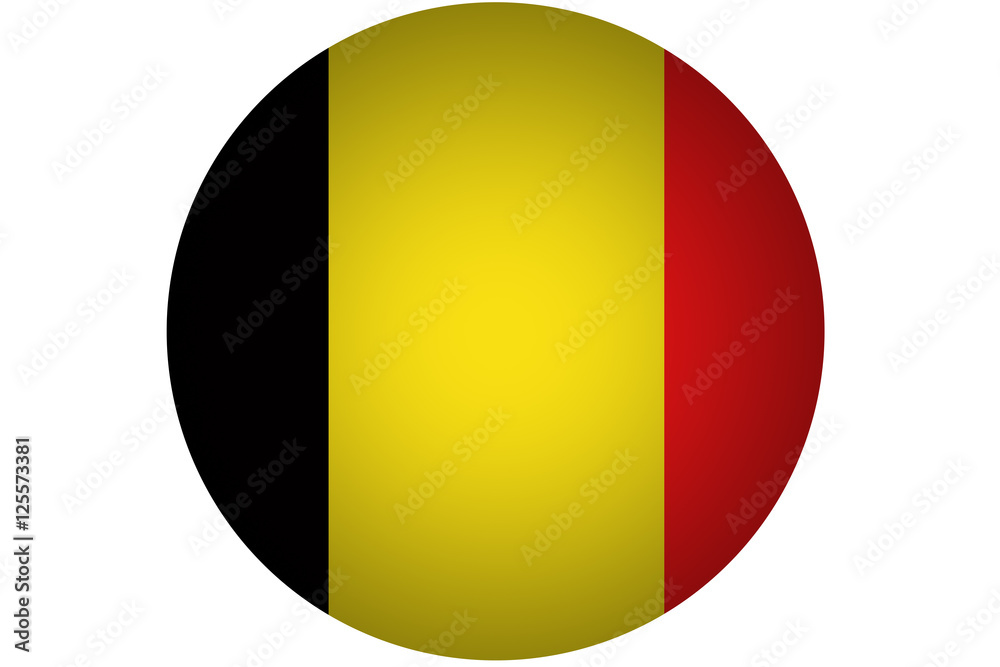 Fototapeta premium 3D Belgium flag ,original and simple Belgium flag.Nation flag