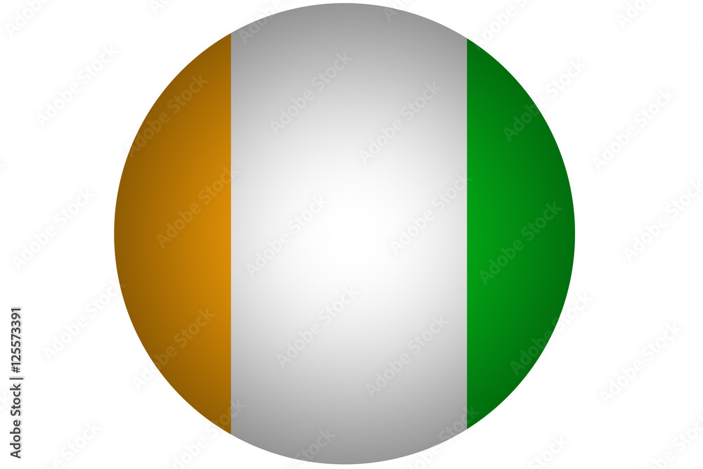 3D Cote d'ivoire flag ,Original and simple Ivory Coast flag.Nation flag 3D Cote d'ivoire flag ,Original and simple Ivory Coast flag.Nation flag