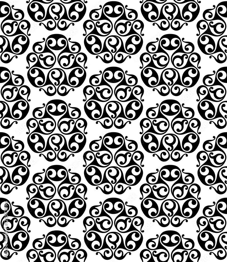 ancient black and white celtic seamless pattern, vector ancient black and white celtic seamless pattern, vector