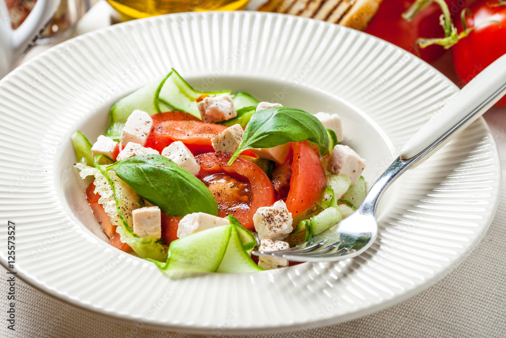 Fresh mediterranean salad.