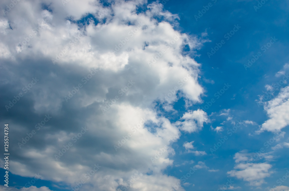 Nice clouds in blue sky