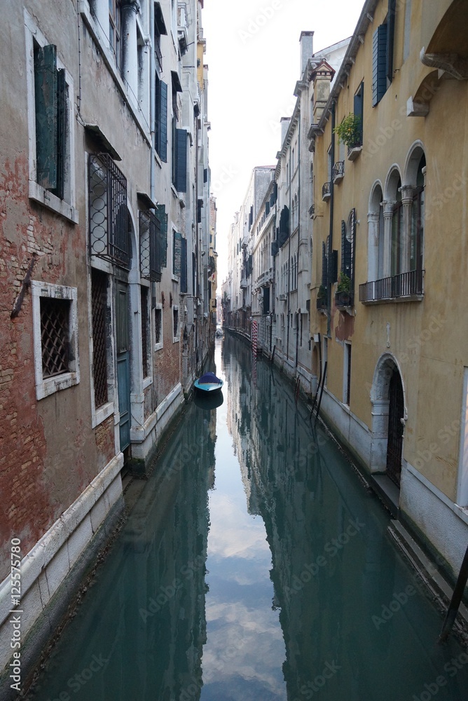 narrow italian channel city
