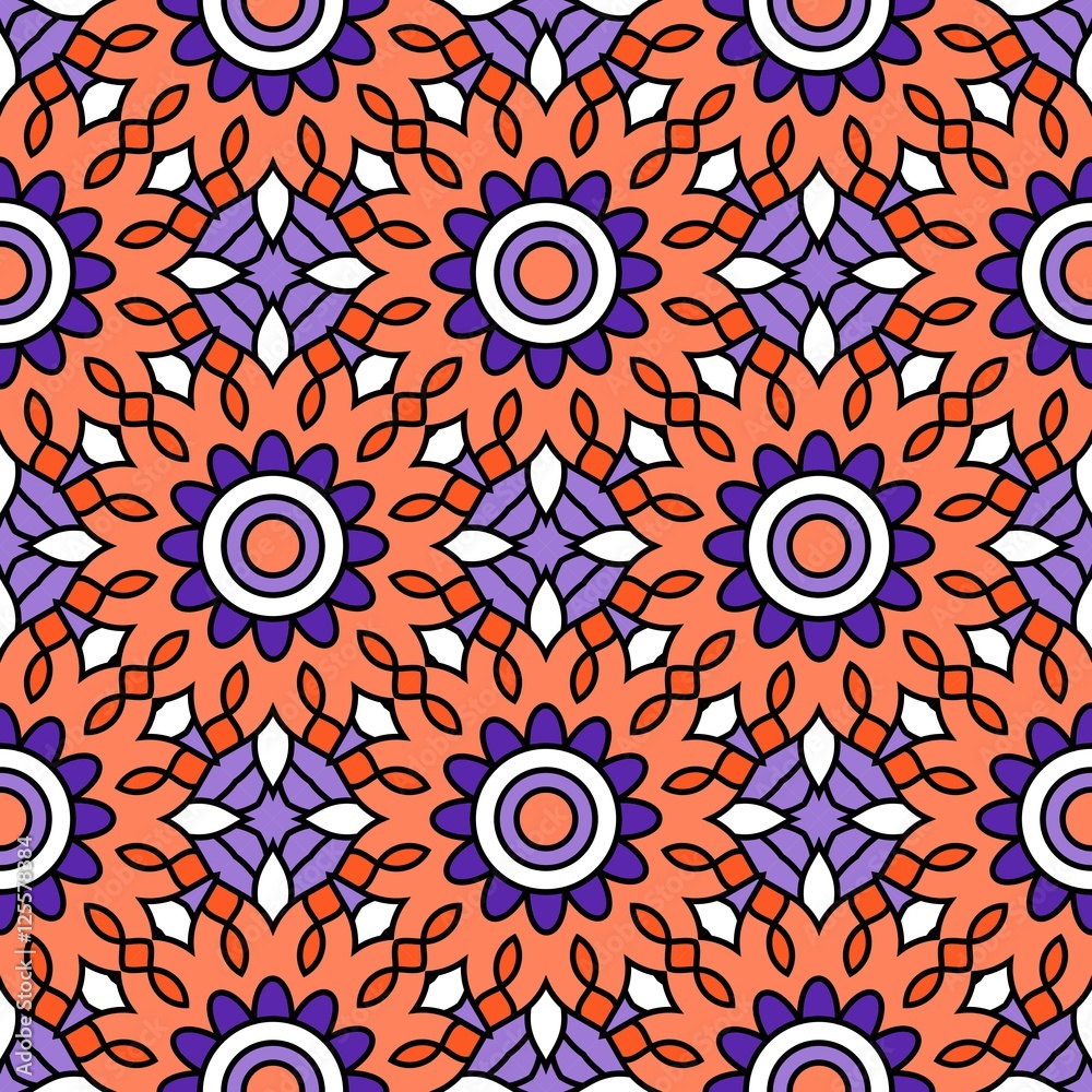 Seamless oriental pattern. Seamless oriental pattern.