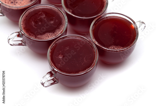 individual strawberry jelly portions