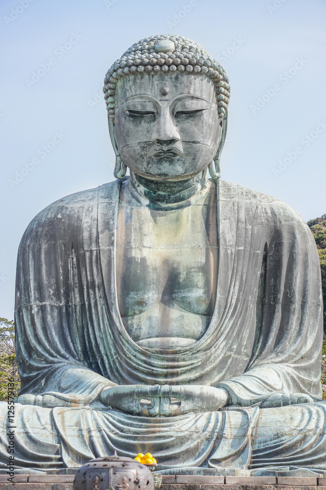 Daibutsu, Great Buddha of Kotokuin temple in Kamakura, Japan Daibutsu, Great Buddha of Kotokuin temple in Kamakura, Japan