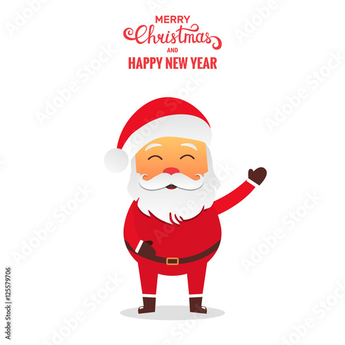Santa Claus vector illustration . Santa cartoon character