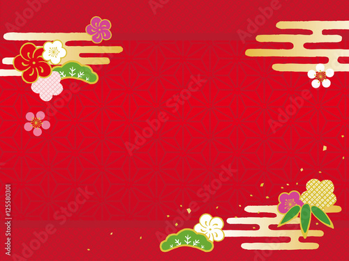 梅の花　背景