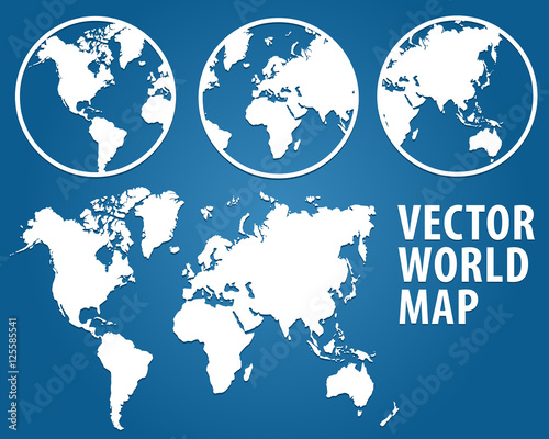 world map vector design