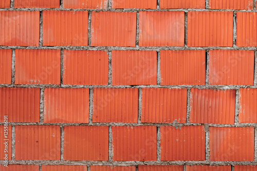 Standard brick pattern, red blocks wall, background