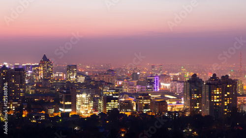 Twilight over Almaty