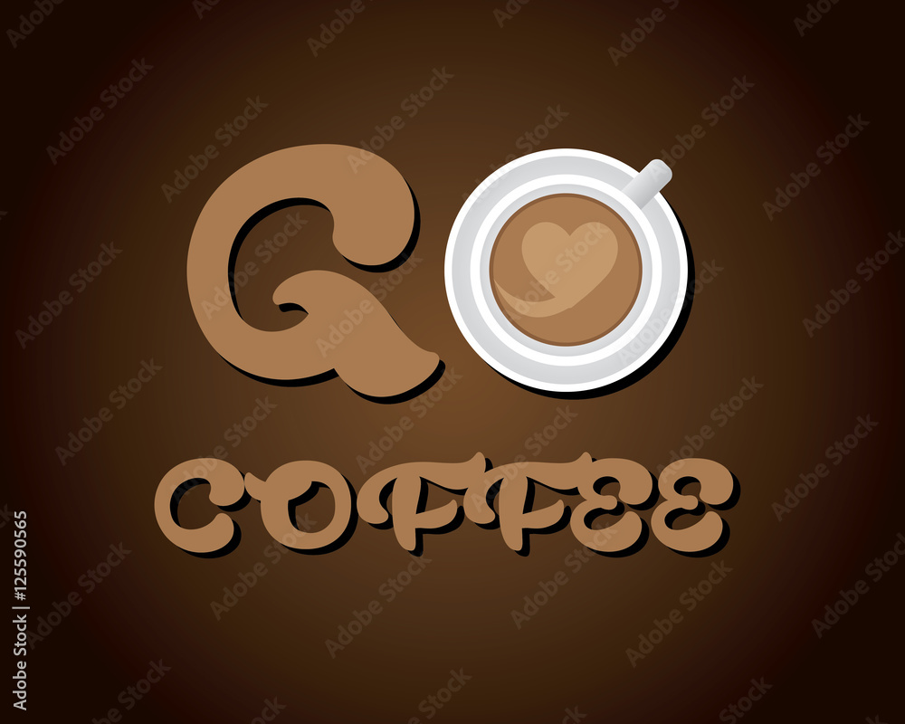 go coffee love illustration go coffee love illustration