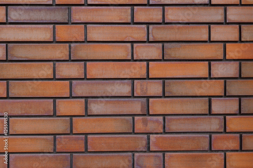 Brown brick wall for background.