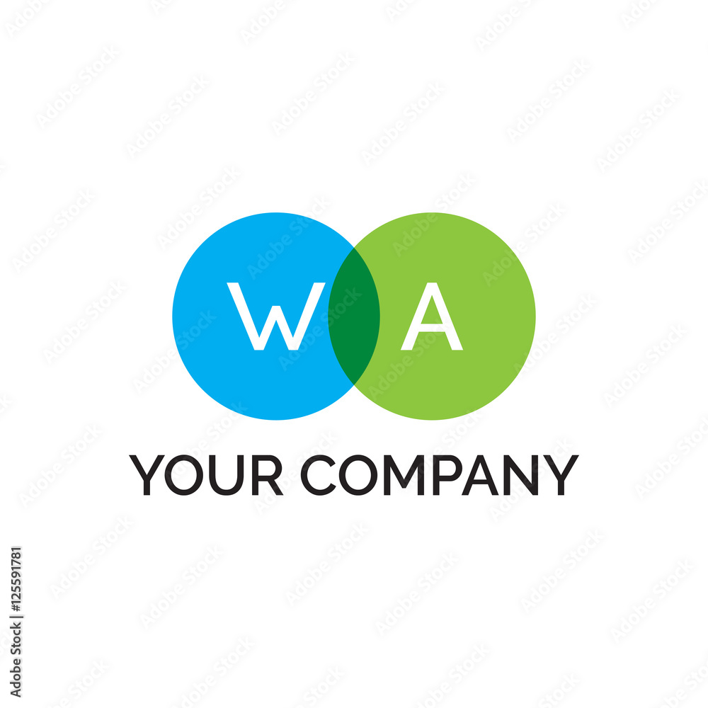 simple initial two circle WA simple initial two circle WA