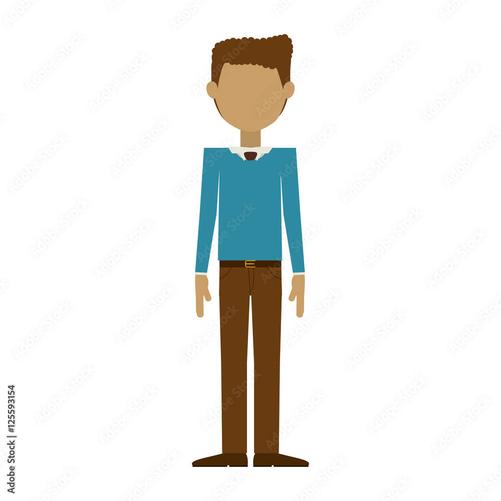 man wearing formal suit without face vector illustration man wearing formal suit without face vector illustration