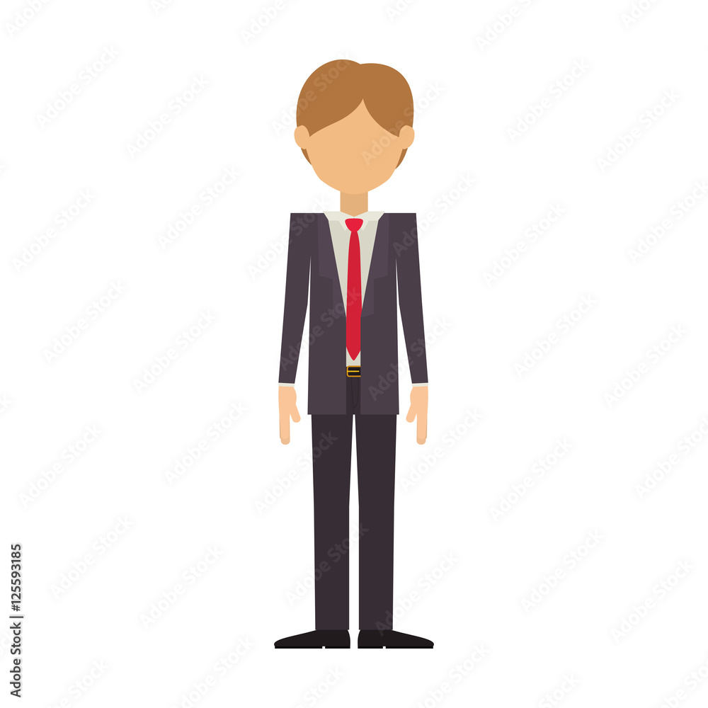 man wearing elegant suit without face vector illustration man wearing elegant suit without face vector illustration