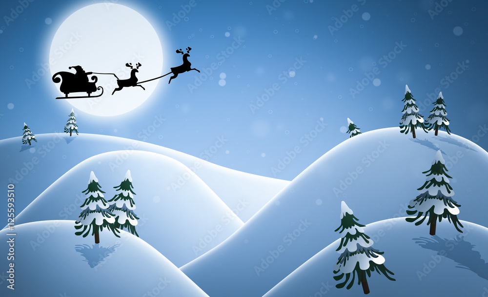 Fototapeta premium Santa's sleigh