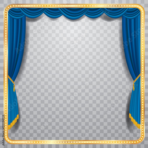 square blue stage