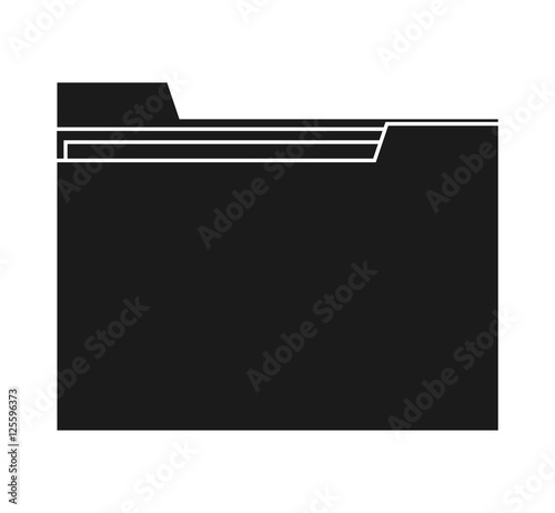 File icon. Folder data archive storage and organize theme. Isolated design. Vector illustration