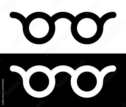 Colorful glasses vision, optician, optometry concept icon