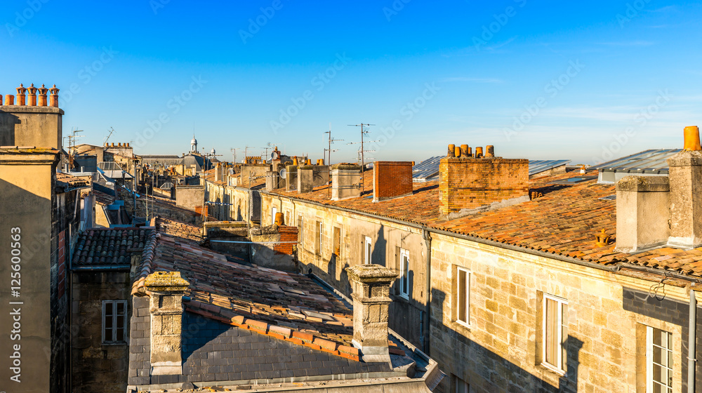 Les toits de Bordeaux, Gironde, Nouvelle-Aquitaine, France