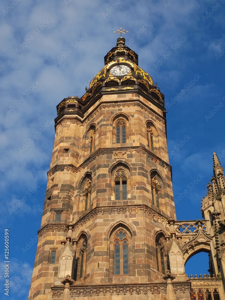 Elisabeth Cathedral tower in Kosice city