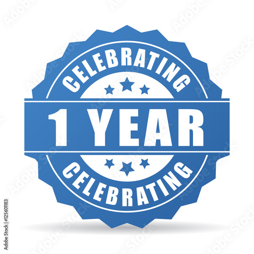 1 year anniversary celebrating icon