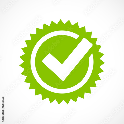 Green tick mark icon