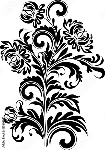 Retro floral pattern