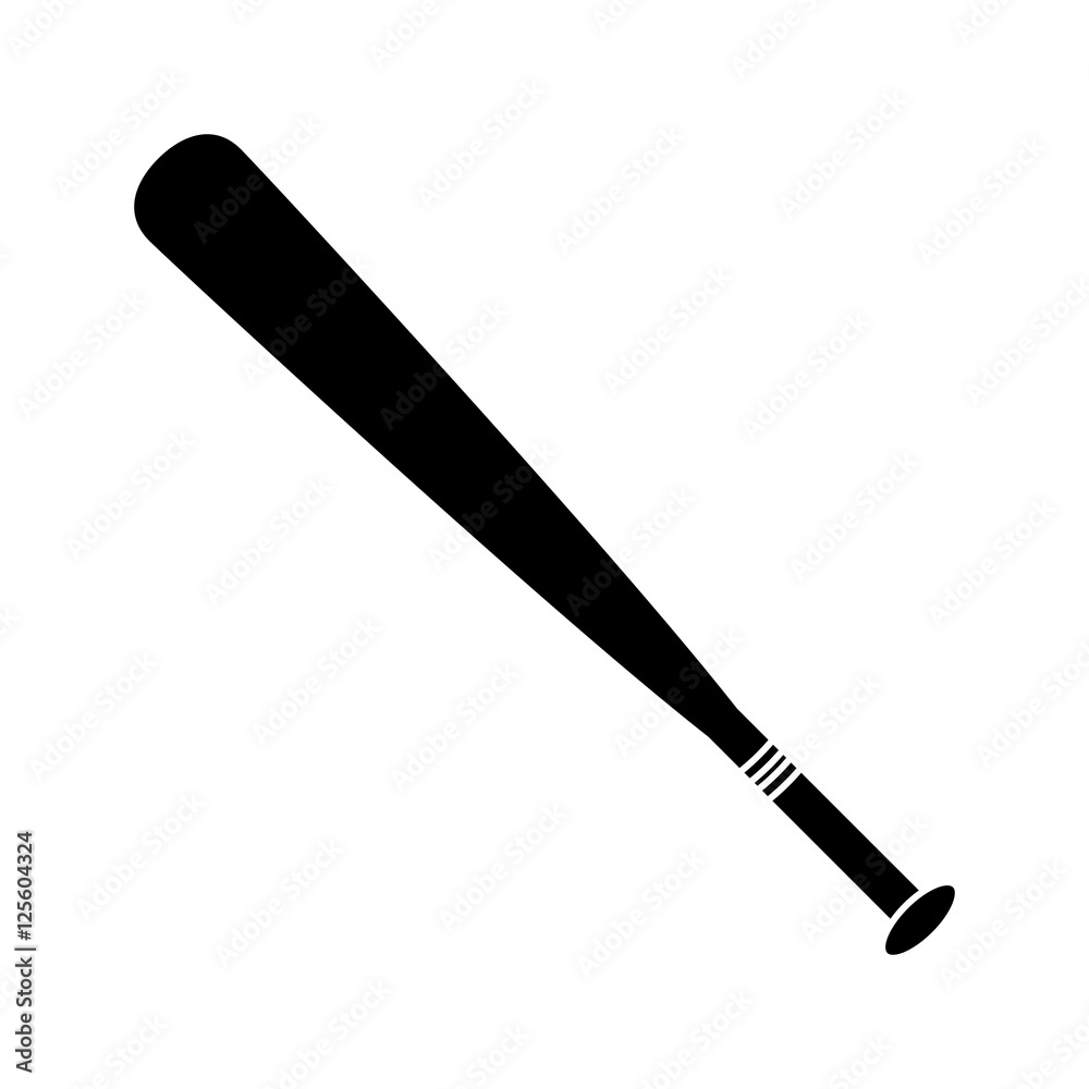 Bat icon. Baseball sport competition and game theme. Vector illustration Bat icon. Baseball sport competition and game theme. Vector illustration