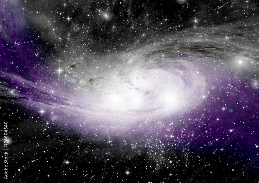 Naklejka premium galaxy in a free space