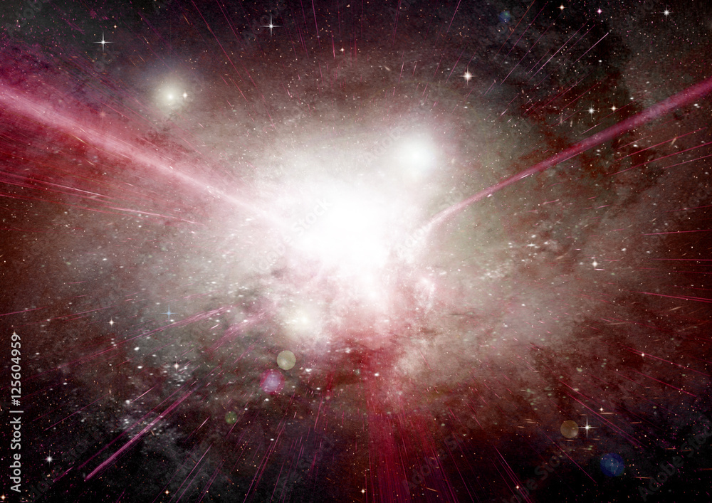 galaxy in a free space