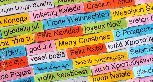 Merry Christmas on different languages