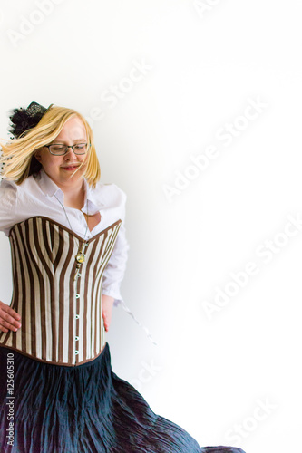 Spinning in corset