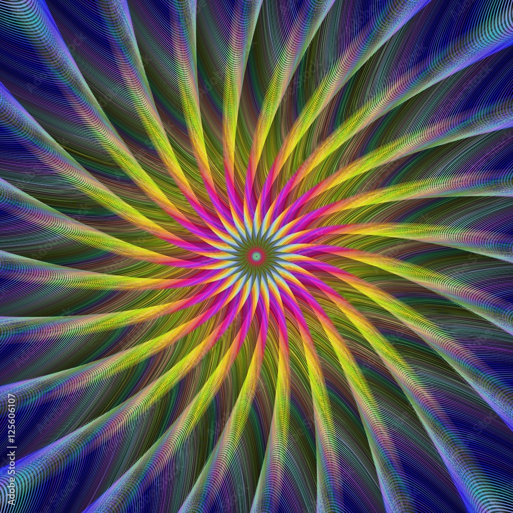 Fototapeta premium Colorful fractal design background