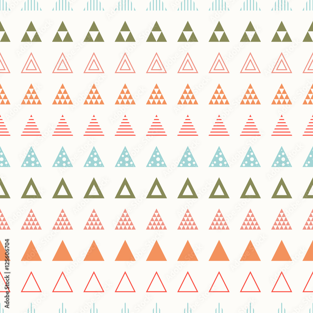 Geometric line color abstract hipster seamless pattern with triangle.  Wrapping paper. Scrapbook. Print. Vector illustration. Background. Graphic  texture for your design wallpaper. Red, blue, green Stock Vector | Adobe  Stock