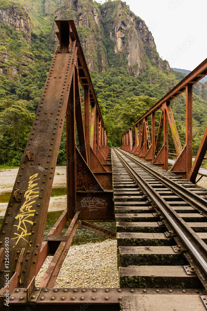 Train Bridge in Machu Picchu