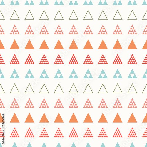 Geometric line color abstract hipster seamless pattern with triangle. Wrapping paper. Scrapbook. Print. Vector illustration. Background. Graphic texture for your design wallpaper. Red  blue  green