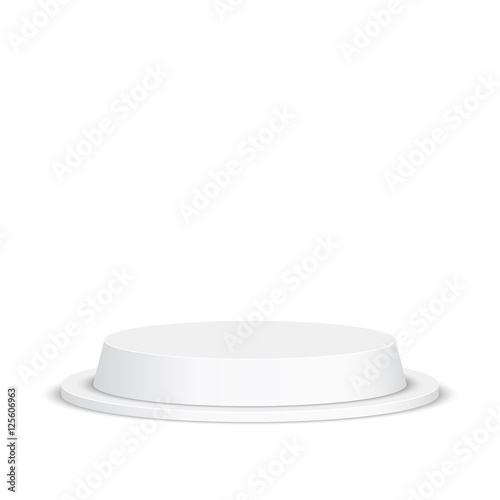 Round pedestal for display.